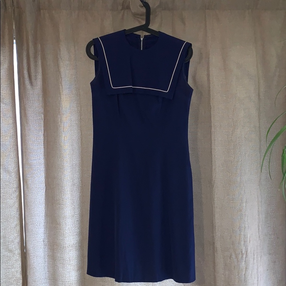 Vintage navy sailor dress